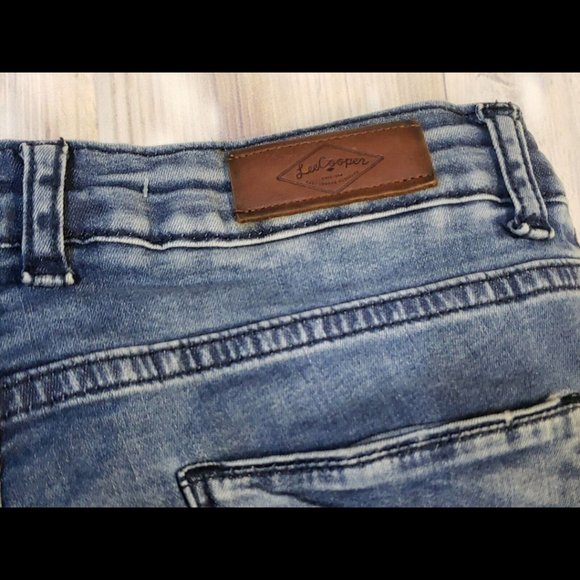 Lee Cooper Originals Distressed Slim Fit Annie Stretch Jeans Womens 28 Indigo - Picture 5 of 13